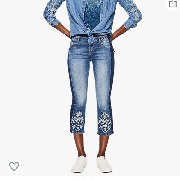 NWT Desigual Jeans Maggy size 2 - Picture 1 of 14